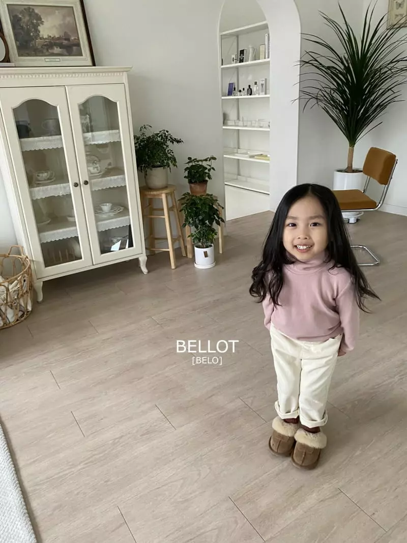 Bellot - Korean Children Fashion - #toddlerclothing - Butter Turtleneck Tee