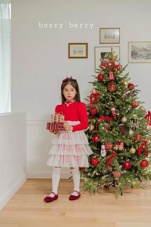Berry Berry - Korean Children Fashion - #designkidswear - Merry Christmas One-piece - 3