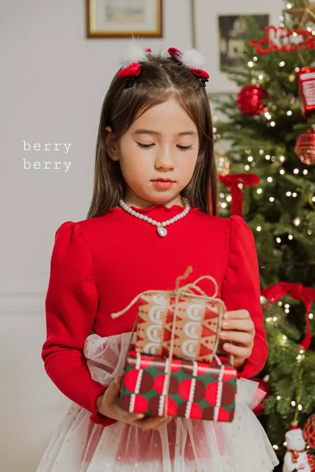 Berry Berry - Korean Children Fashion - #designkidswear - Merry Christmas One-piece - 4