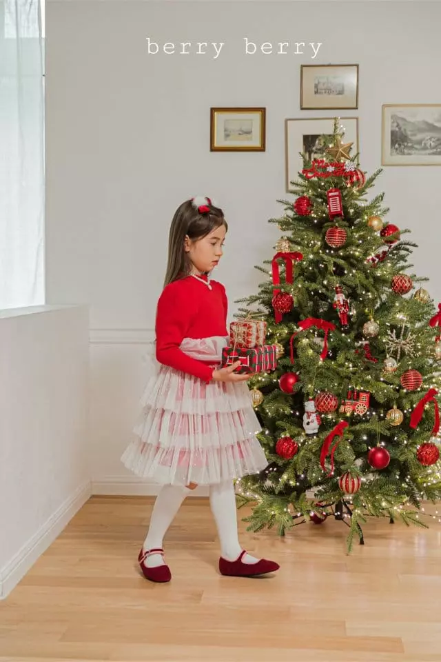 Berry Berry - Korean Children Fashion - #kidzfashiontrend - Merry Christmas One-piece - 8