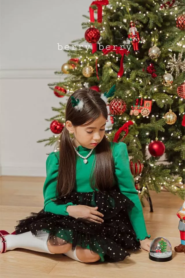Berry Berry - Korean Children Fashion - #littlefashionista - Merry Christmas One-piece - 10