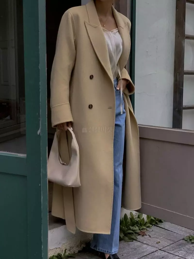 Better - Korean Women Fashion - #momslook - Bow Dubble Handmade Coat - 2