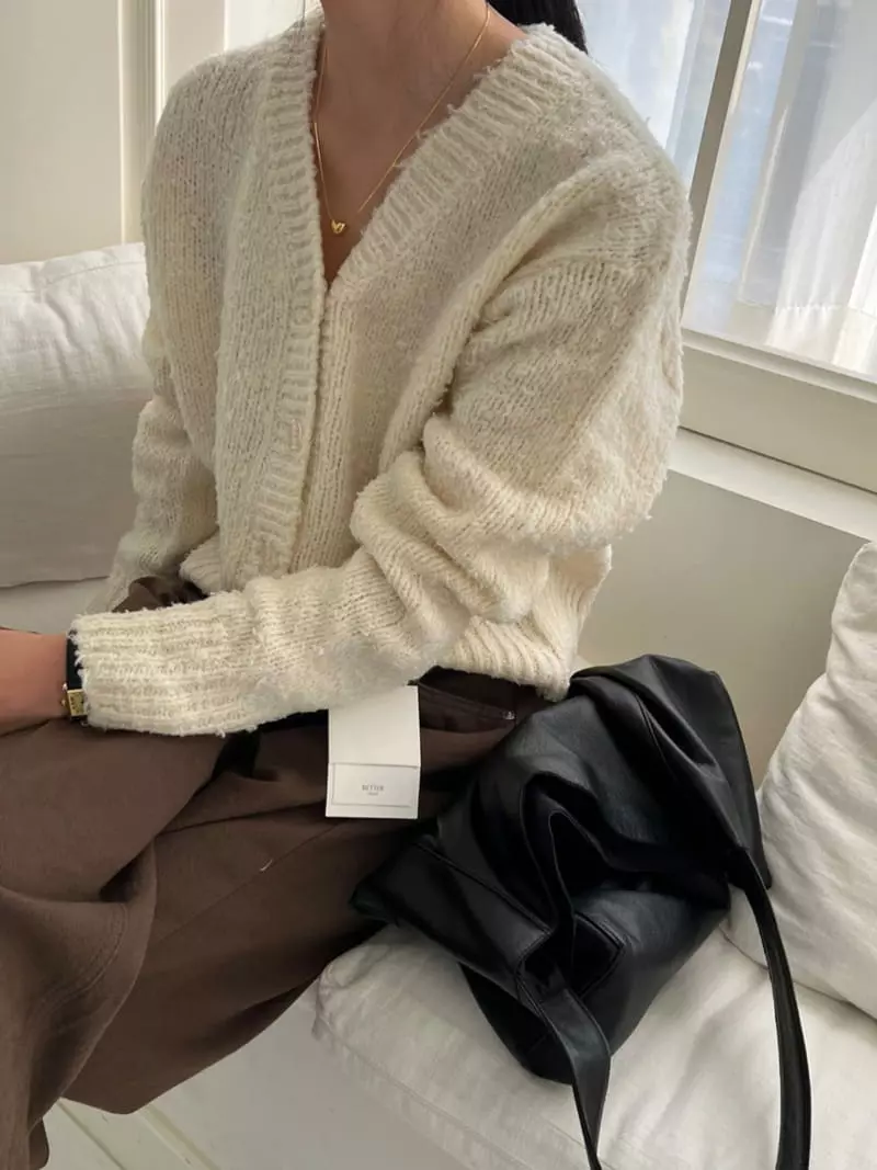 Better - Korean Women Fashion - #momslook - Bubble Cardigan - 3