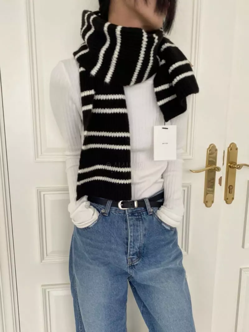 Better - Korean Women Fashion - #womensfashion - Stripes Muffler - 4