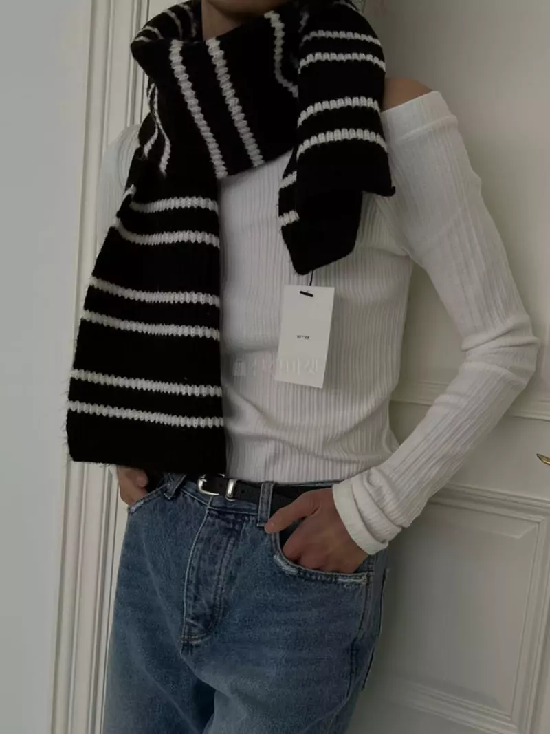 Better - Korean Women Fashion - #momslook - Stripes Muffler - 7