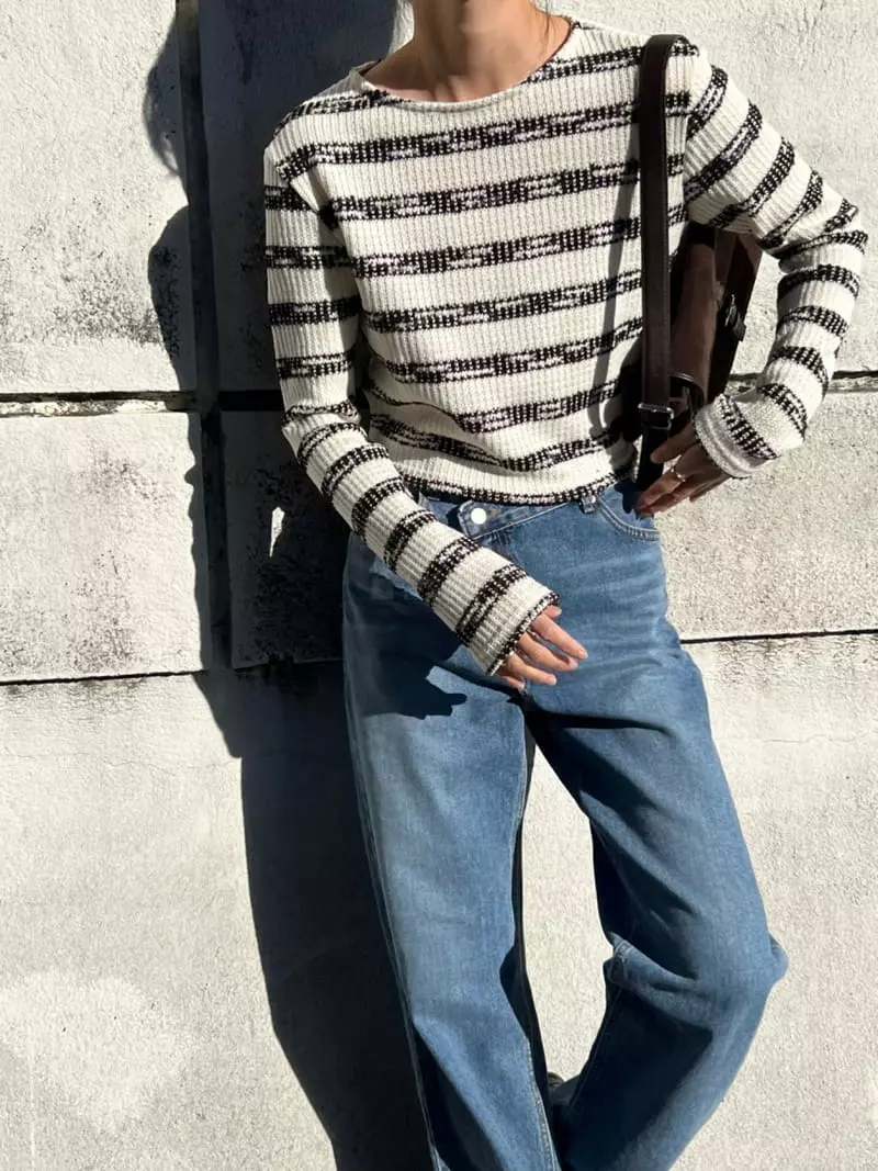 Better - Korean Women Fashion - #momslook - Niro Knit Tee - 5