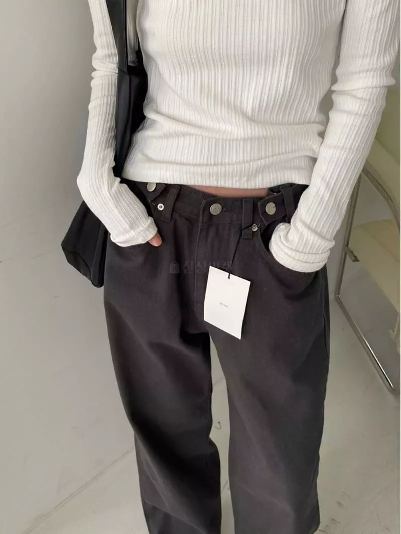 Better - Korean Women Fashion - #momslook - Fleece Bijou Pants - 2