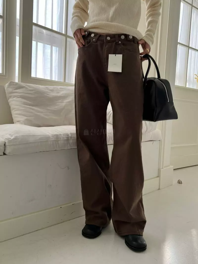 Better - Korean Women Fashion - #momslook - Fleece Bijou Pants - 4