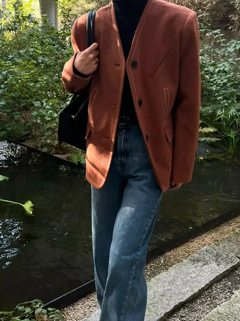 Better - Korean Women Fashion - #momslook - High Stitch Jacket - 8