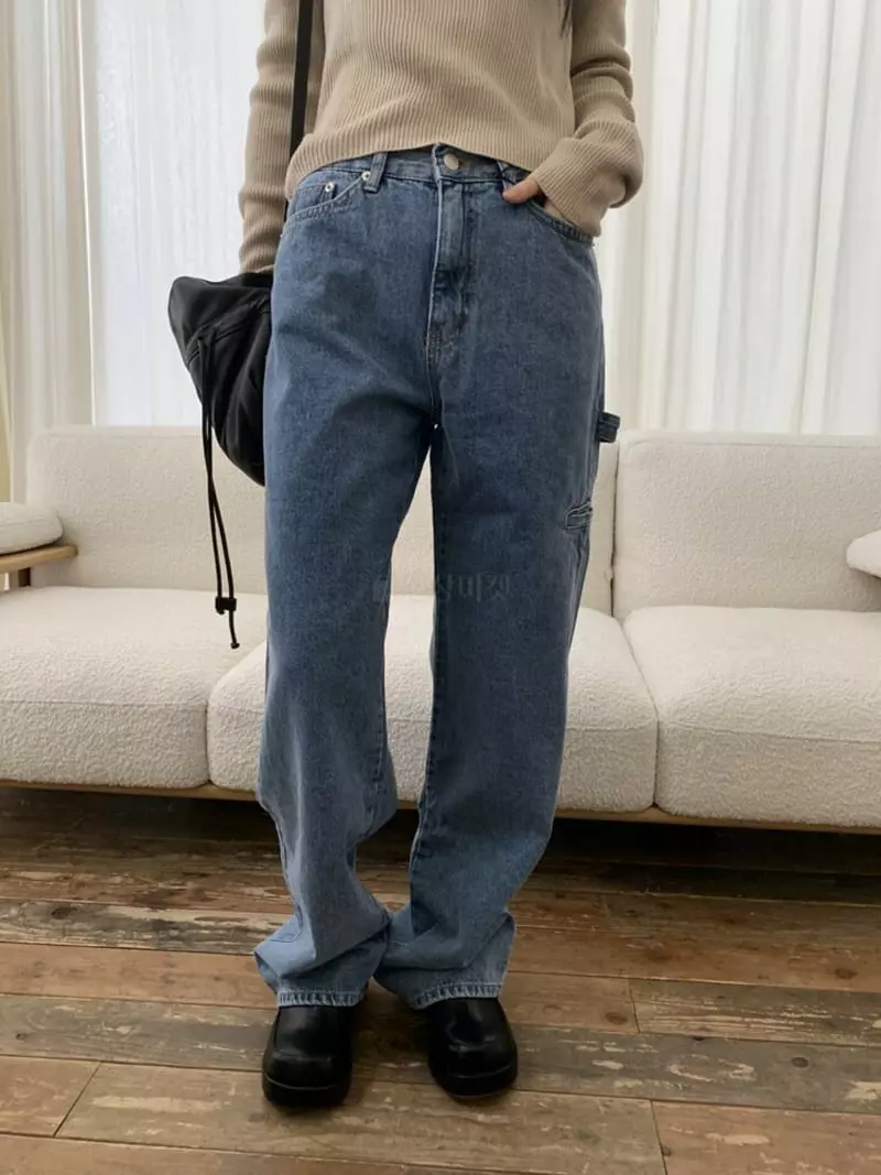 Better - Korean Women Fashion - #momslook - Pocket Fleece Jeans - 5