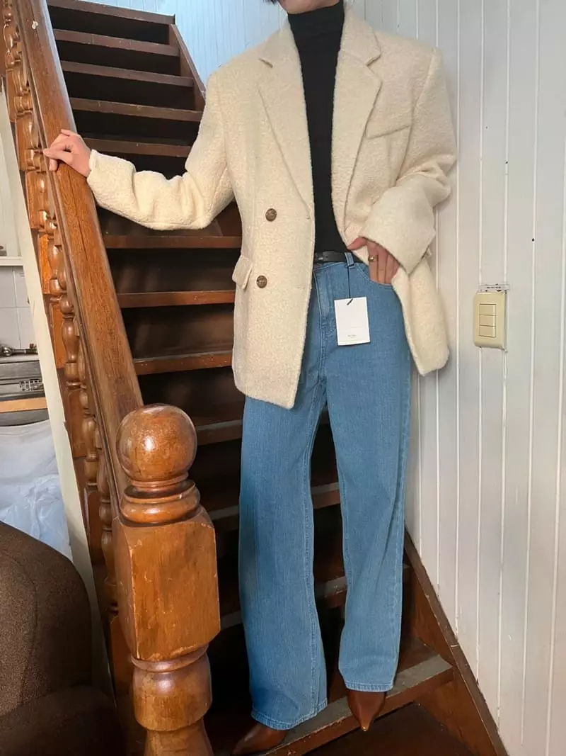 Better - Korean Women Fashion - #momslook - Terry Line Jacket