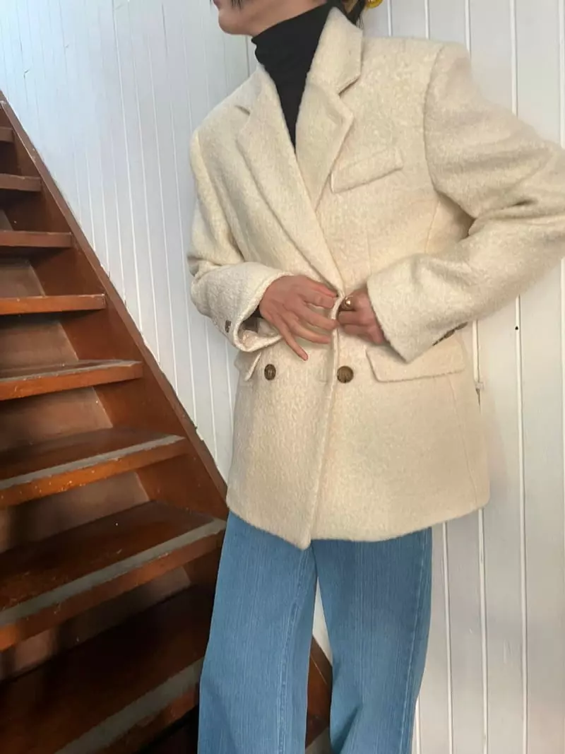 Better - Korean Women Fashion - #momslook - Terry Line Jacket - 3