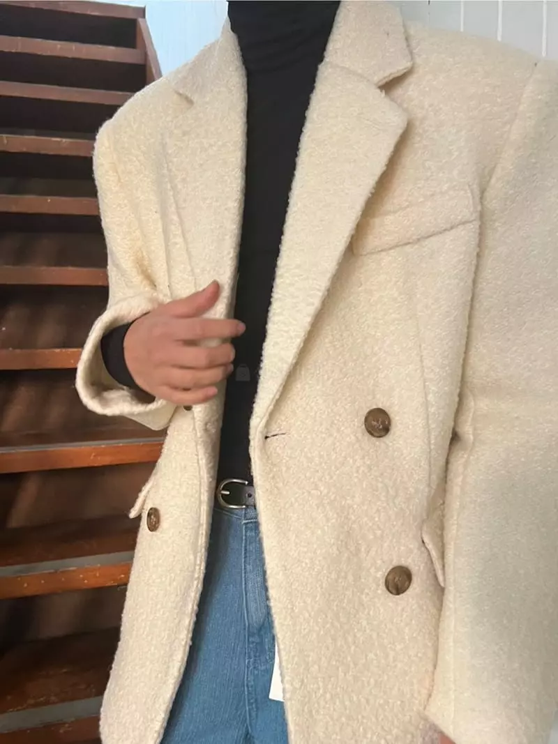 Better - Korean Women Fashion - #momslook - Terry Line Jacket - 4