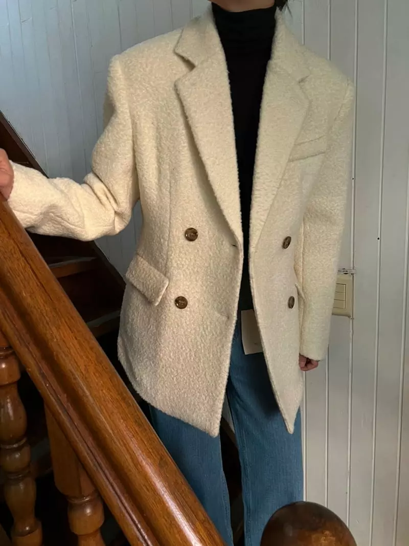 Better - Korean Women Fashion - #momslook - Terry Line Jacket - 5