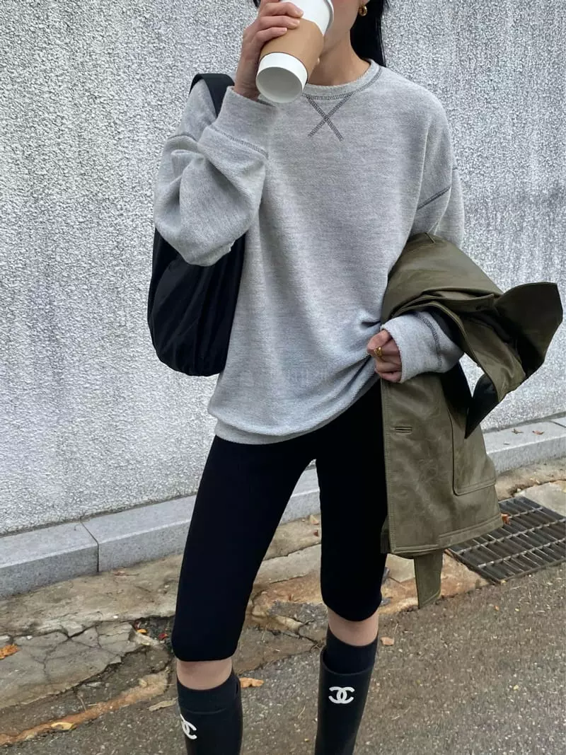 Better - Korean Women Fashion - #restrostyle - Apfel Sweatshirt - 2