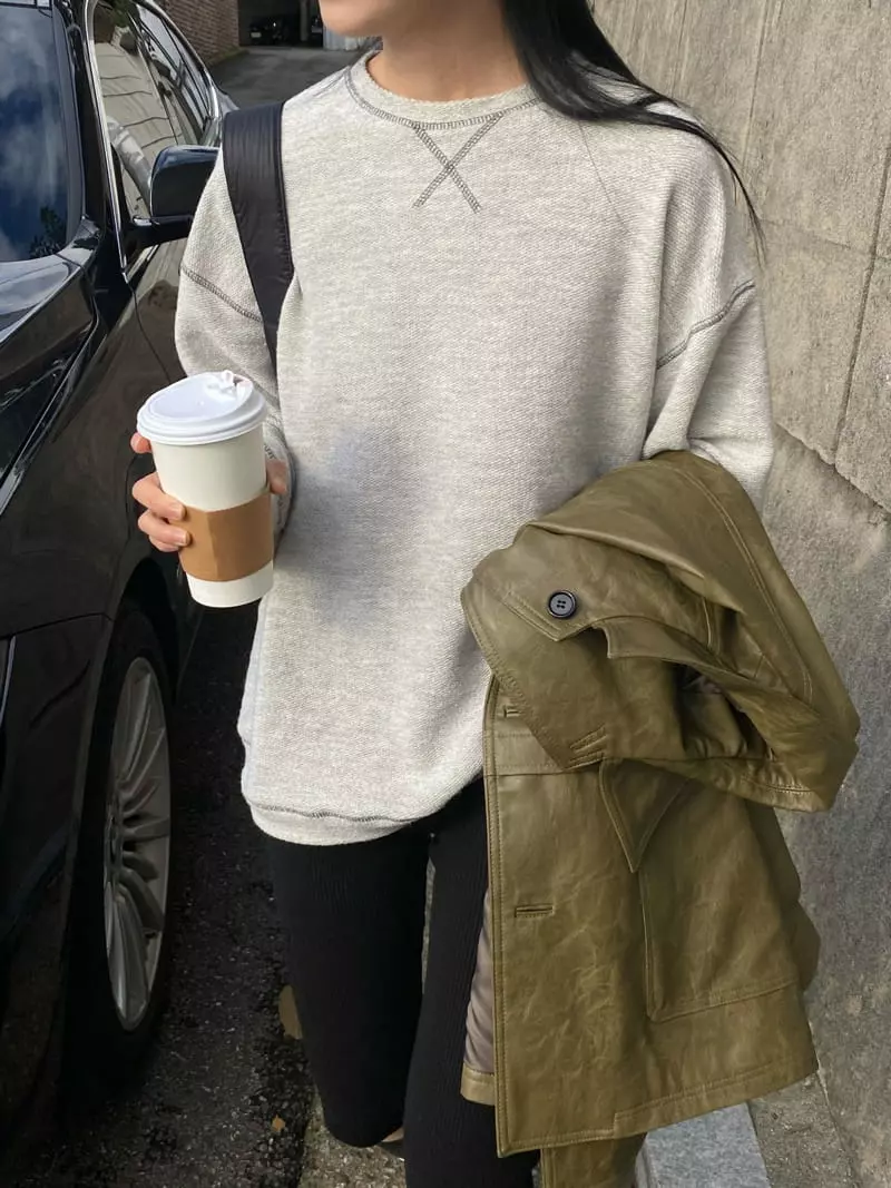 Better - Korean Women Fashion - #romanticstyle - Apfel Sweatshirt - 3