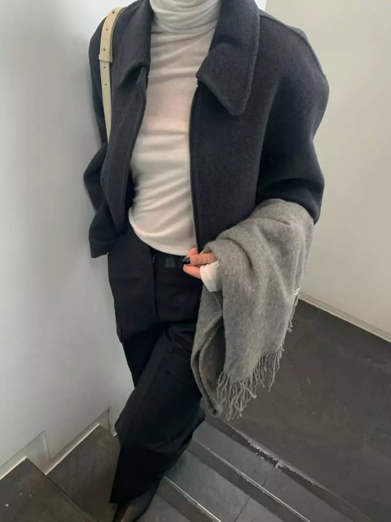 Better - Korean Women Fashion - #shopsmall - Zip Up Handmade Jacket - 6