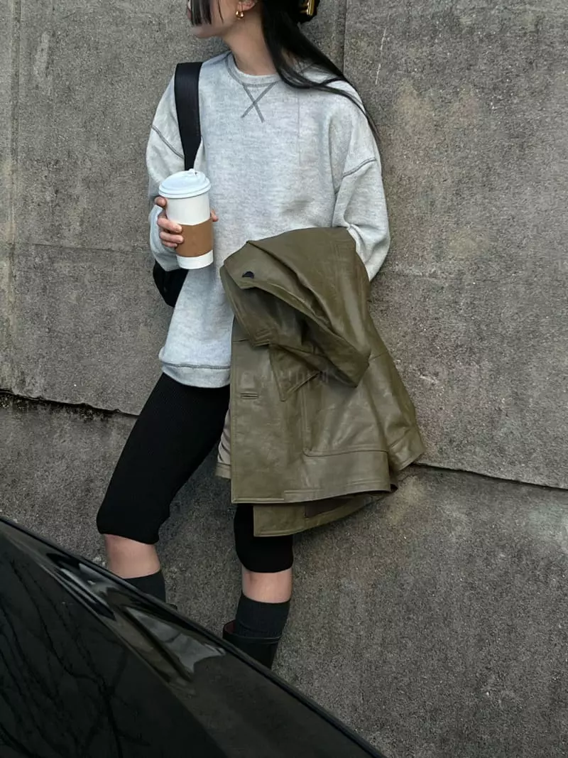 Better - Korean Women Fashion - #romanticstyle - Apfel Sweatshirt - 4