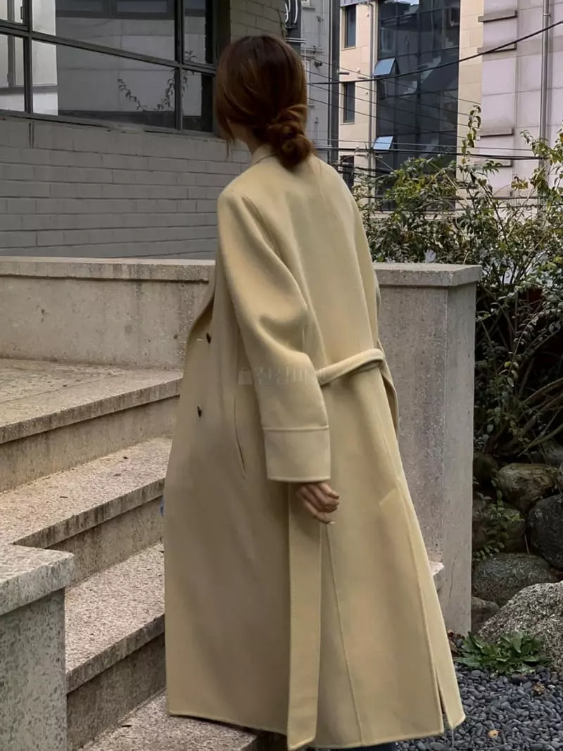 Better - Korean Women Fashion - #thelittlethings - Bow Dubble Handmade Coat