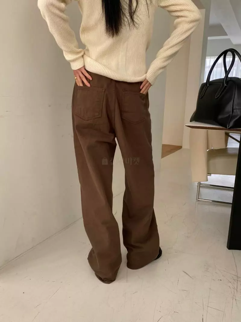 Better - Korean Women Fashion - #vintageinspired - Fleece Bijou Pants - 6