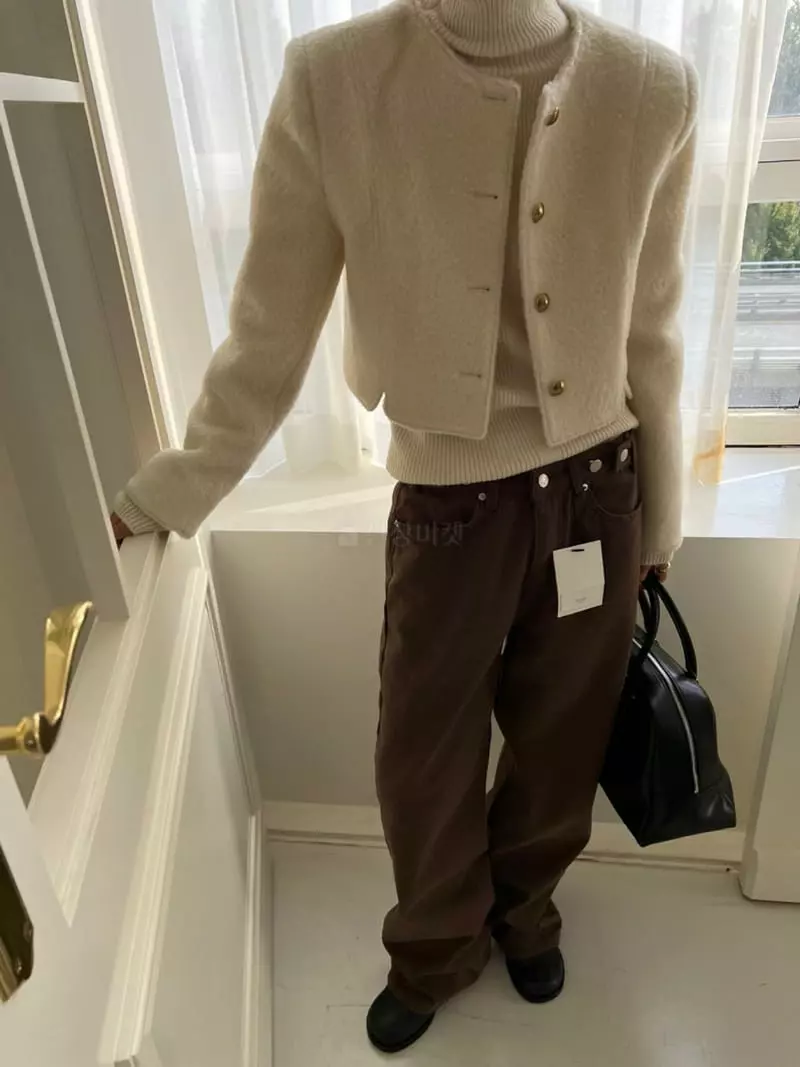 Better - Korean Women Fashion - #vintagekidsstyle - Fleece Bijou Pants - 7