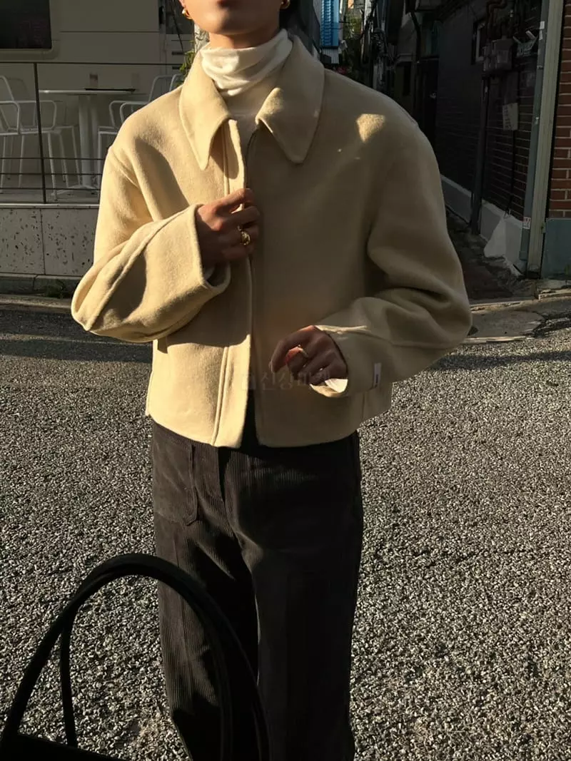 Better - Korean Women Fashion - #vintagekidsstyle - Zip Up Handmade Jacket - 2