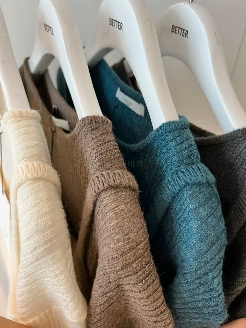 Better - Korean Women Fashion - #womensfashion - Mind Mohair Rib Knit Tee