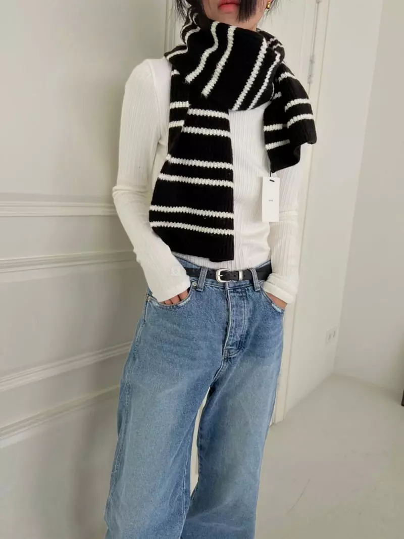 Better - Korean Women Fashion - #womensfashion - Stripes Muffler - 5