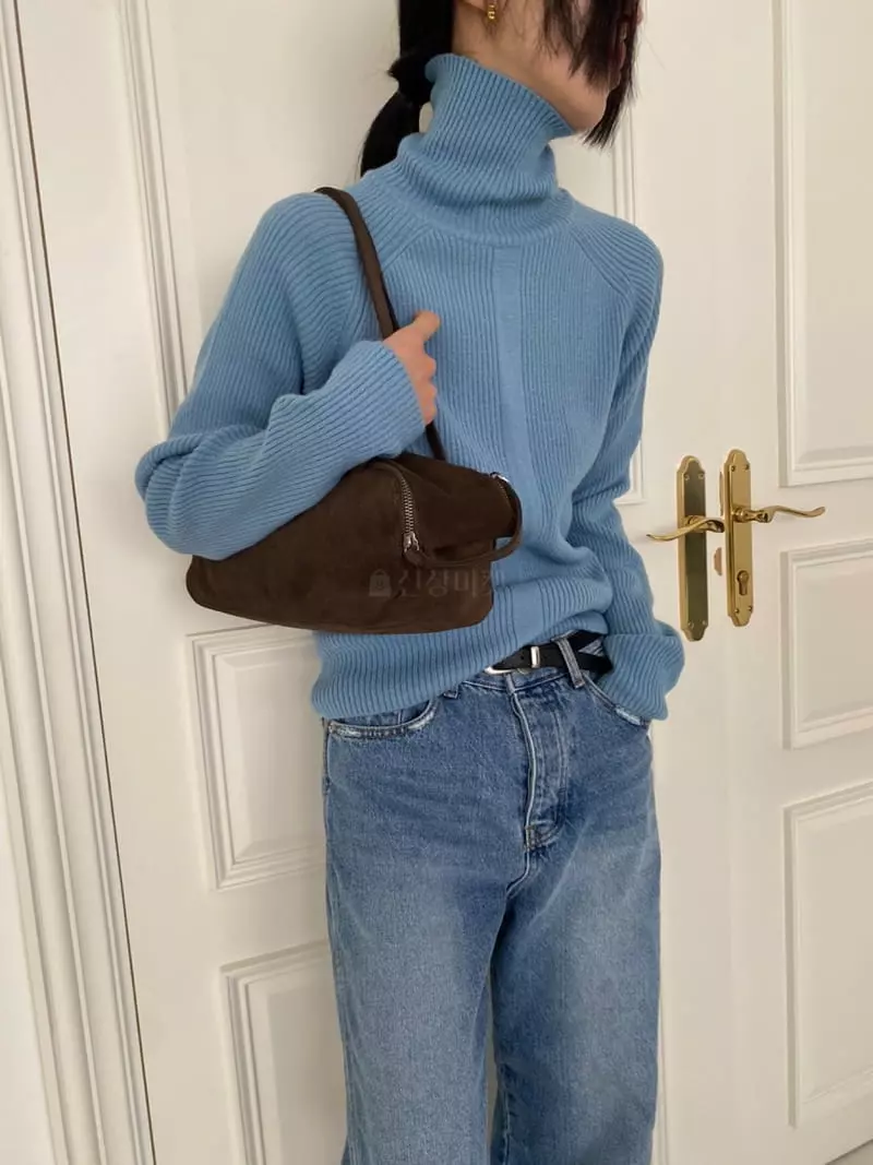 Better - Korean Women Fashion - #womensfashion - Saddle Turtleneck Knit Tee - 9