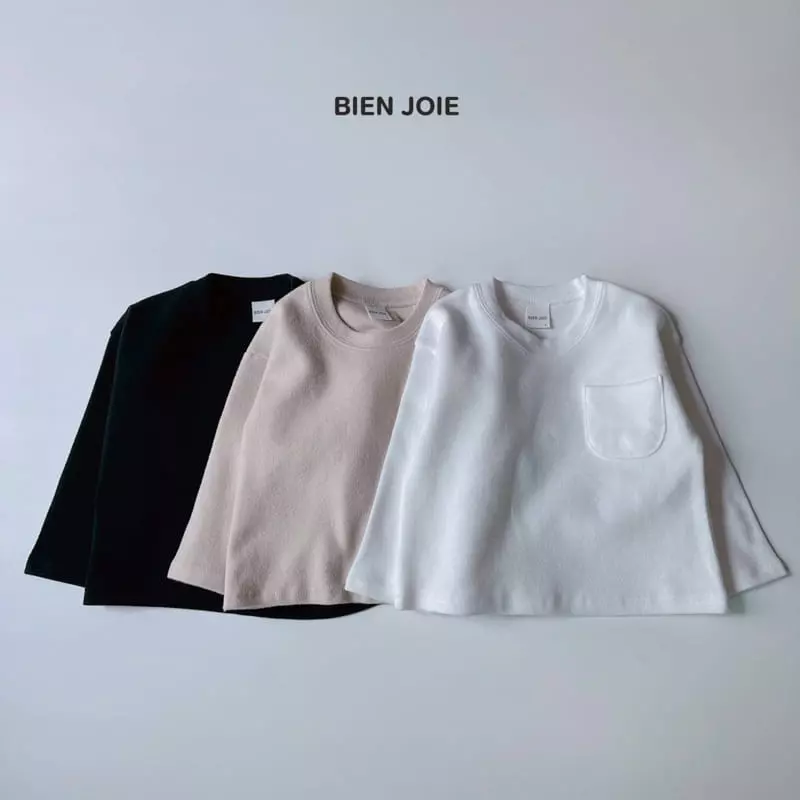 Bien Joie - Korean Children Fashion - #Kfashion4kids - Maroon Pocket Tee - 2