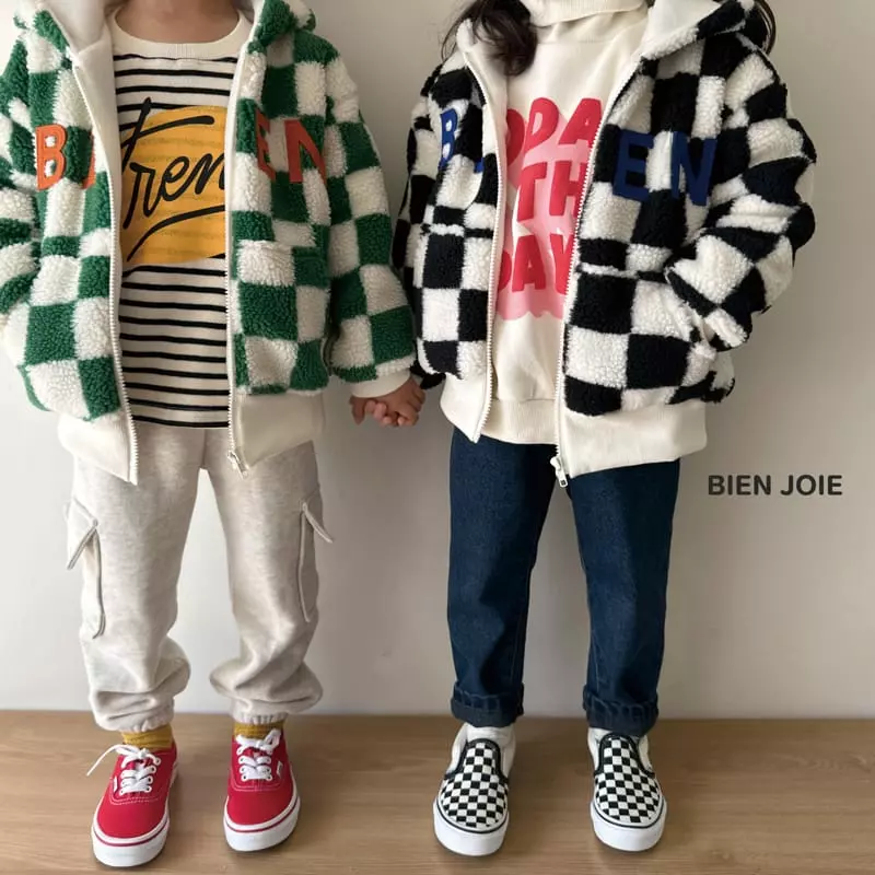 Bien Joie - Korean Children Fashion - #childrensboutique - Bien Checker Jumper - 12