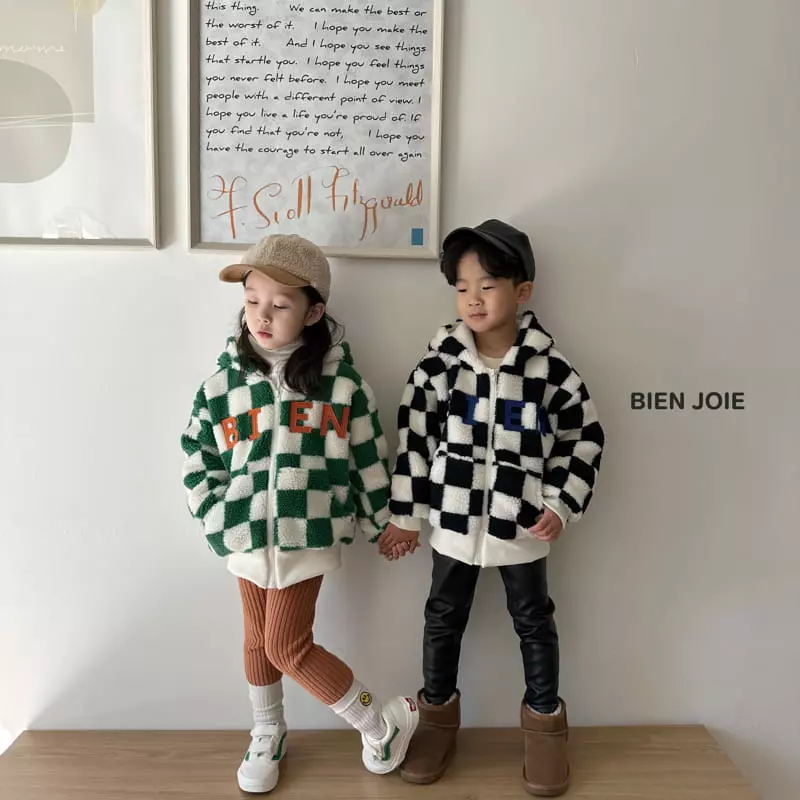 Bien Joie - Korean Children Fashion - #Kfashion4kids - Bien Checker Jumper - 4