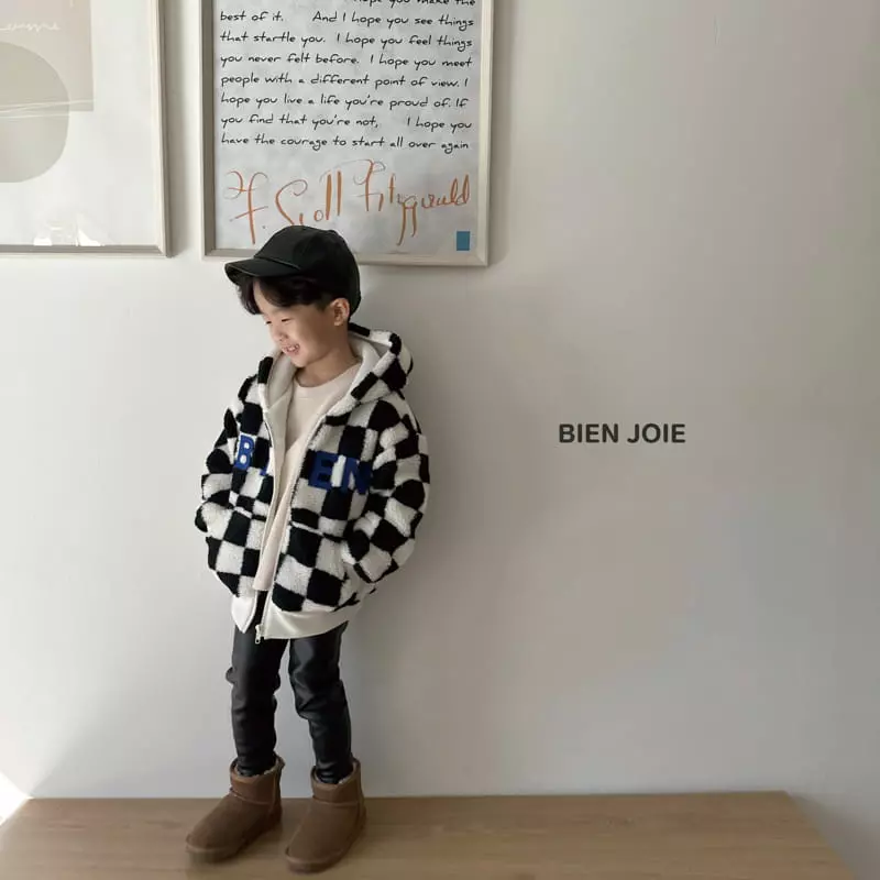 Bien Joie - Korean Children Fashion - #todddlerfashion - Bien Checker Jumper - 8
