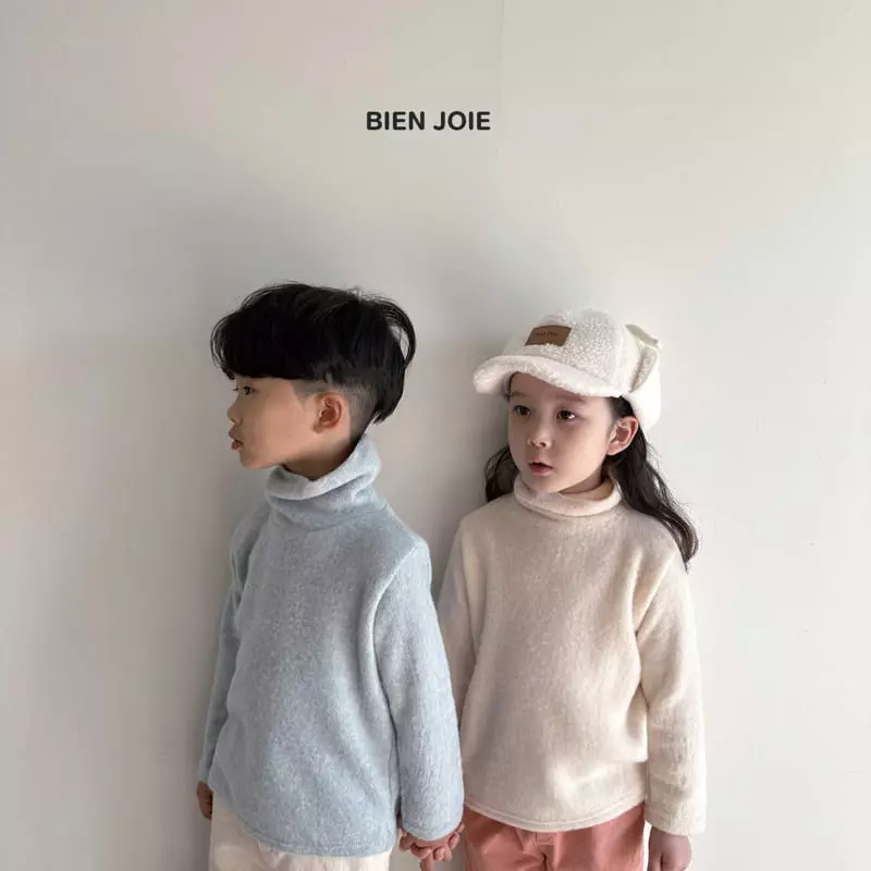 Bien Joie - Korean Children Fashion - #todddlerfashion - Blan Turtleneck Tee - 7