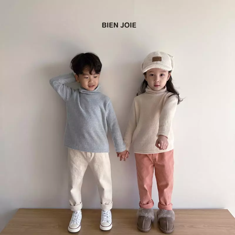 Bien Joie - Korean Children Fashion - #toddlerclothing - Blan Turtleneck Tee - 8