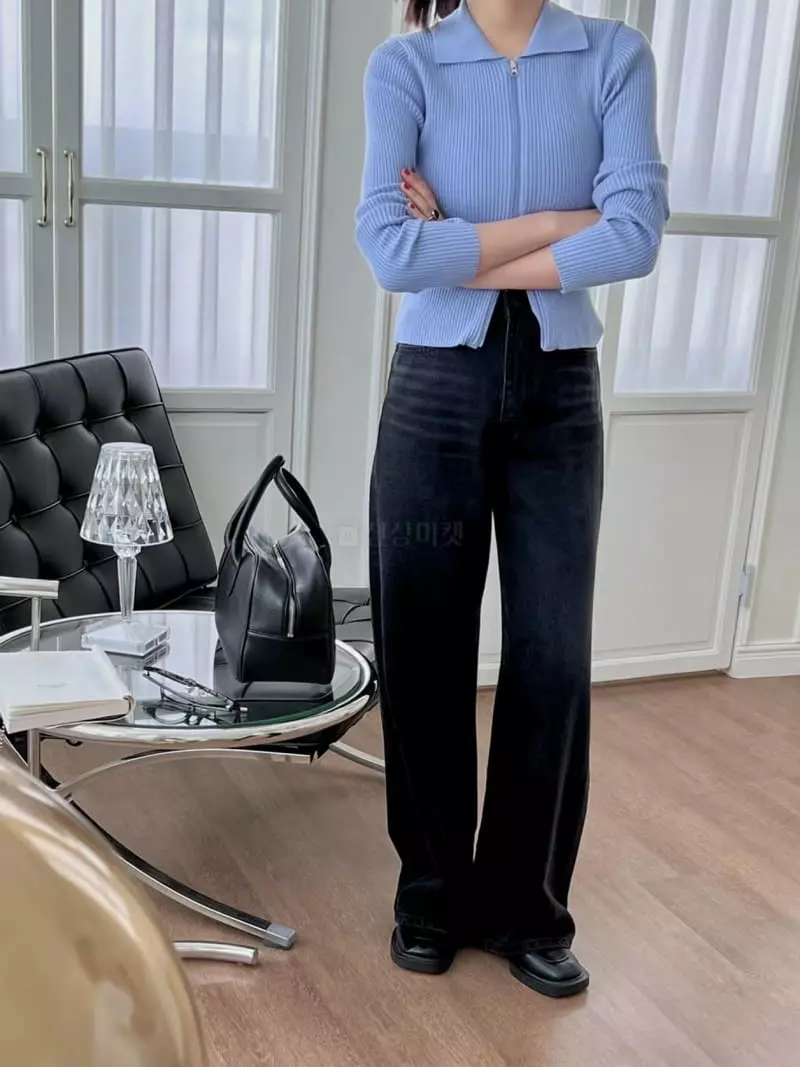 Binus - Korean Women Fashion - #momslook - Zipper Cardigan - 9