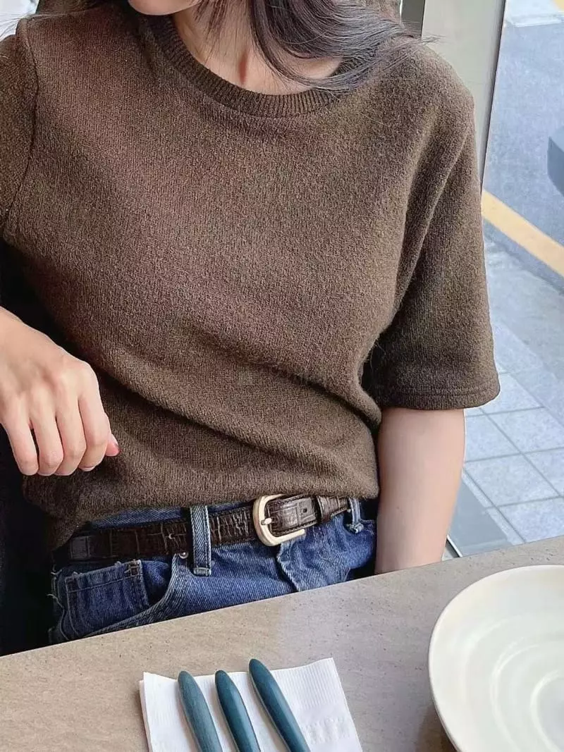 Binus - Korean Women Fashion - #momslook - Uni Tee - 12