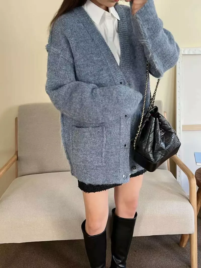 Binus - Korean Women Fashion - #momslook - Over Cardigan - 6