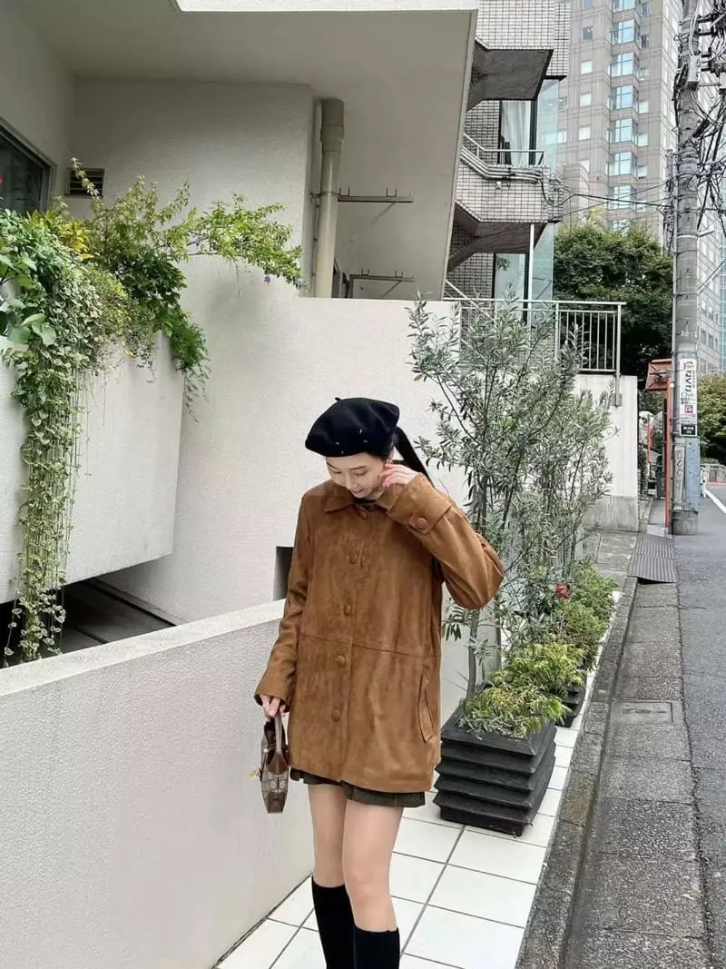 Binus - Korean Women Fashion - #momslook - Suede Jacket