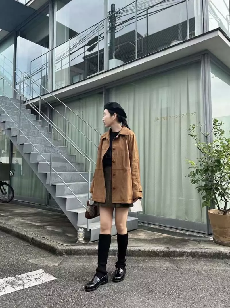 Binus - Korean Women Fashion - #momslook - Suede Jacket - 5