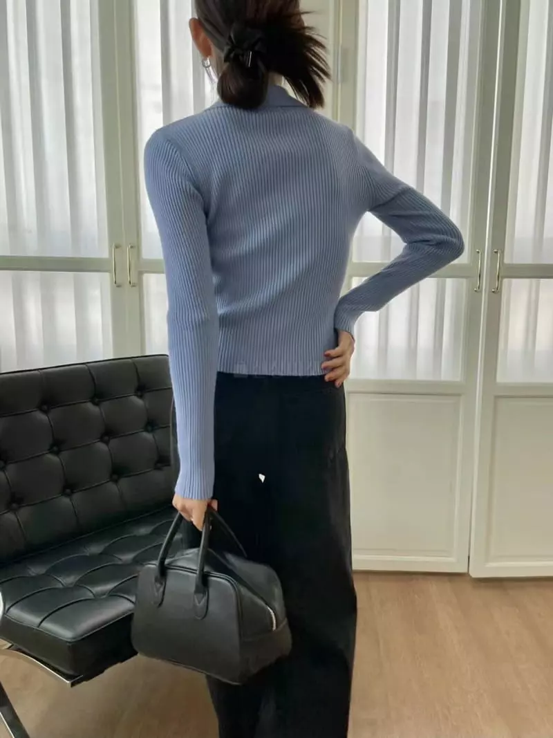 Binus - Korean Women Fashion - #womensfashion - Zipper Cardigan - 12