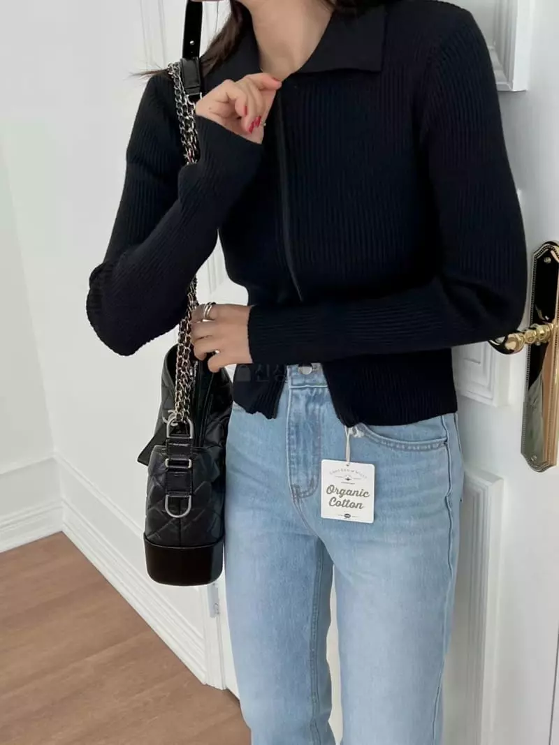 Binus - Korean Women Fashion - #womensfashion - Zipper Cardigan - 6