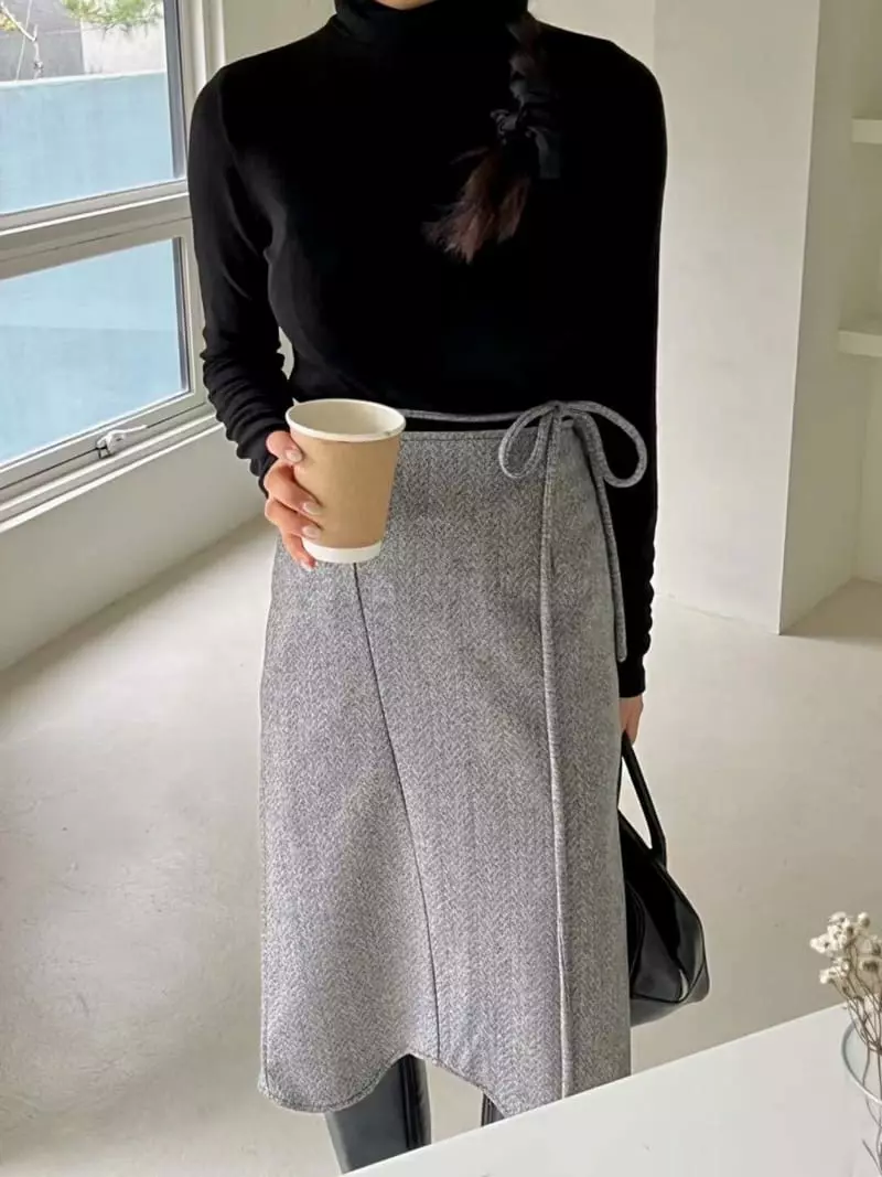 Binus - Korean Women Fashion - #womensfashion - Wave Skirt - 12