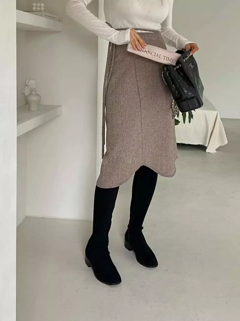 Binus - Korean Women Fashion - #womensfashion - Wave Skirt - 2