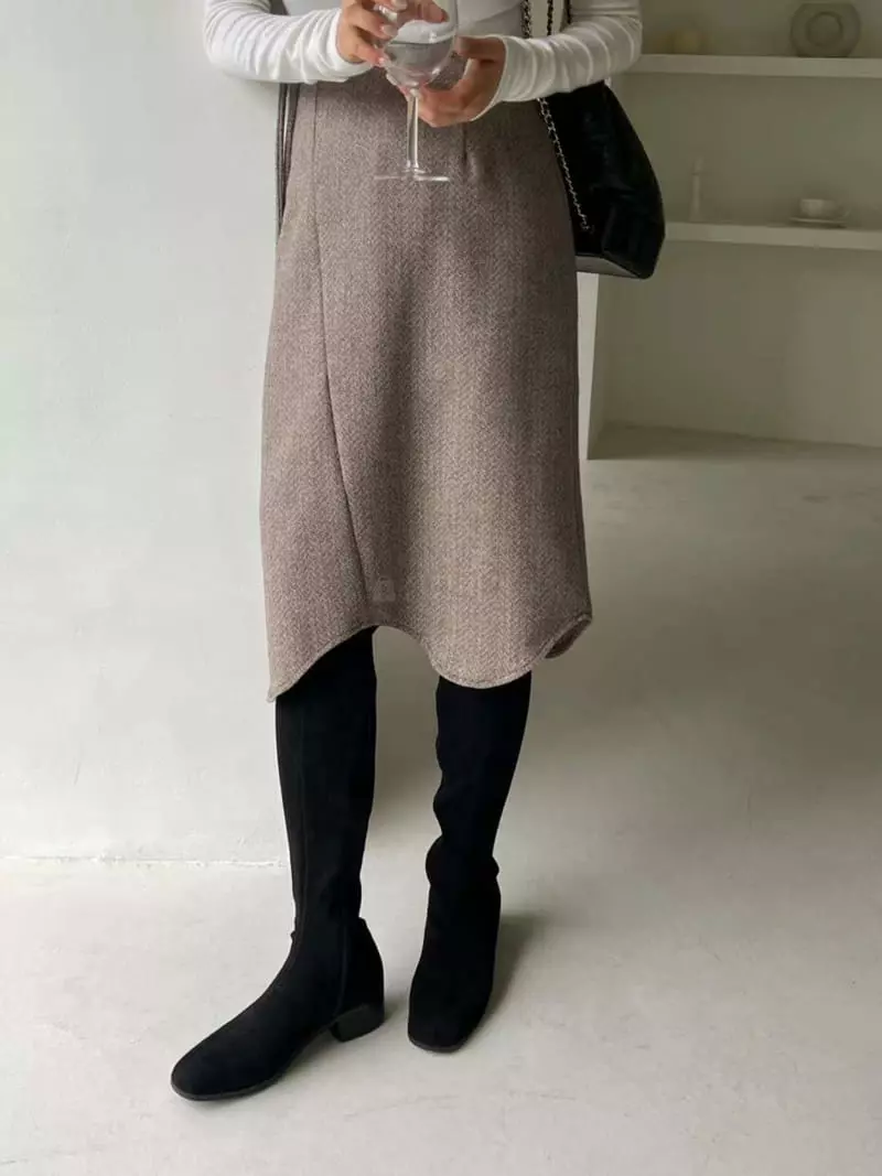 Binus - Korean Women Fashion - #womensfashion - Wave Skirt - 6