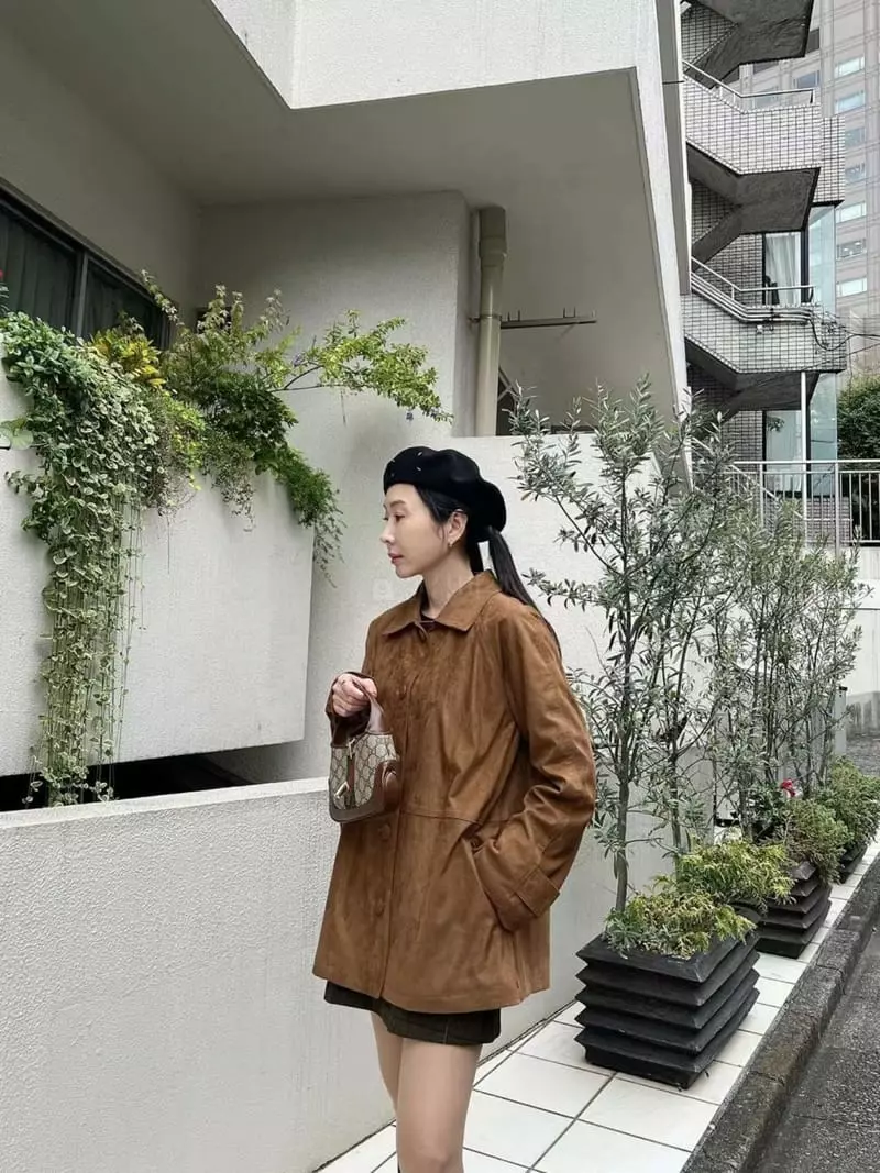 Binus - Korean Women Fashion - #momslook - Suede Jacket - 4