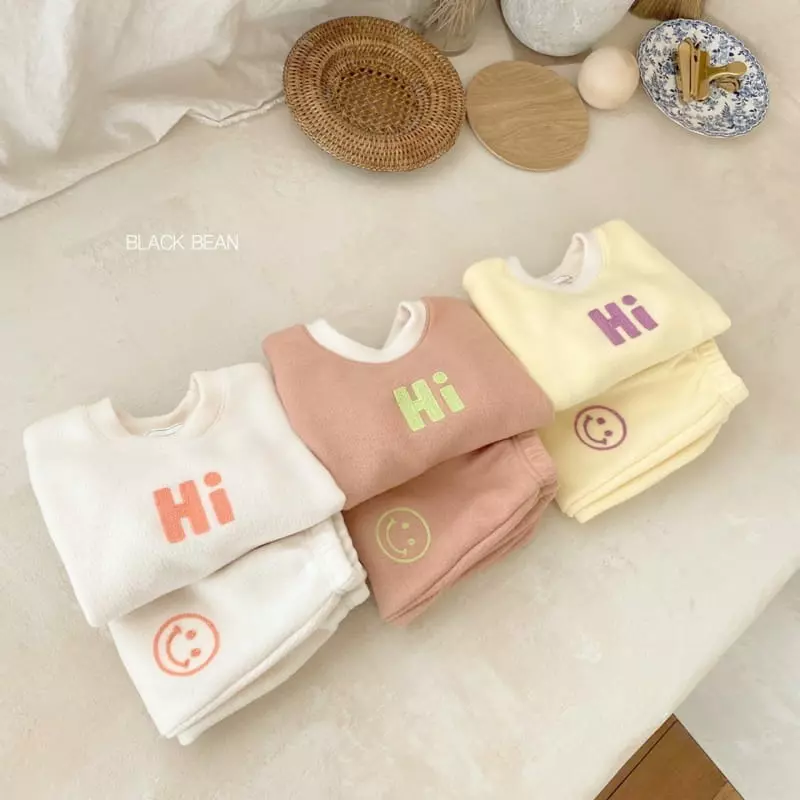Black Bean - Korean Baby Fashion - #babyboutique - Marlang Fleece Bebe Set - 7