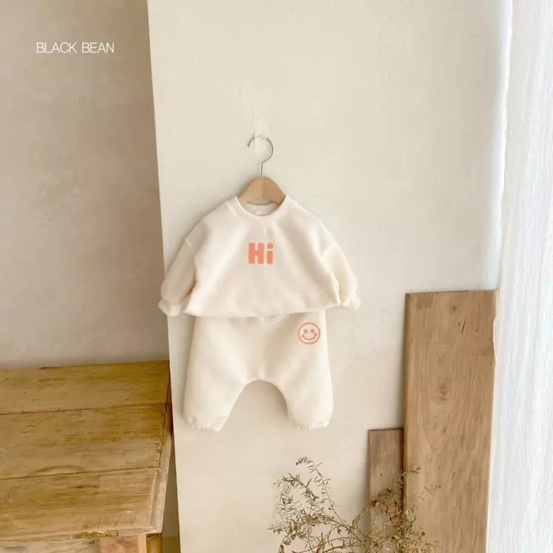 Black Bean - Korean Baby Fashion - #babyoutfit - Marlang Fleece Bebe Set