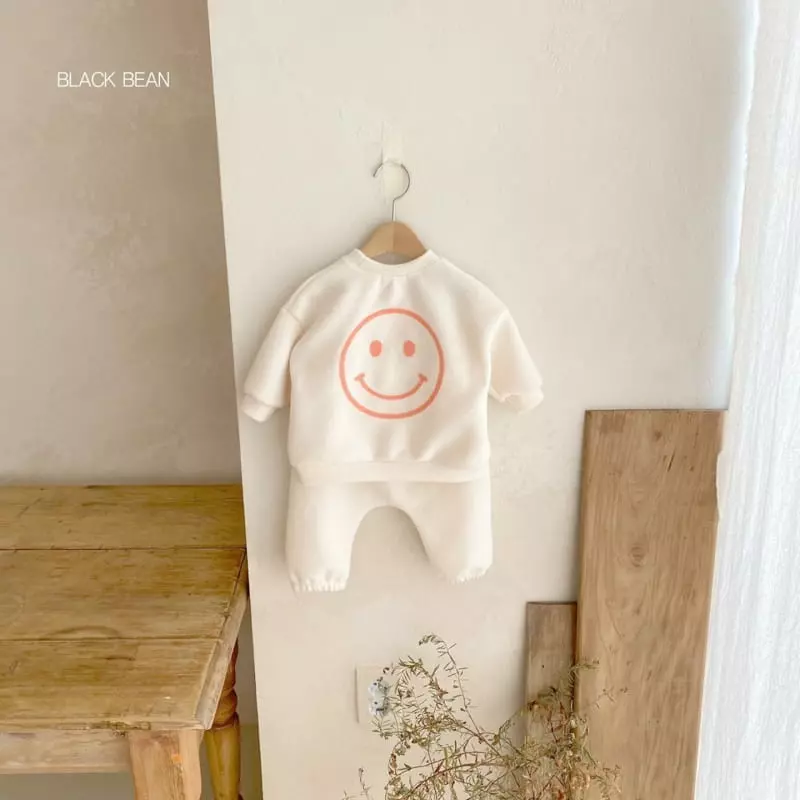 Black Bean - Korean Baby Fashion - #babyoutfit - Marlang Fleece Bebe Set - 2