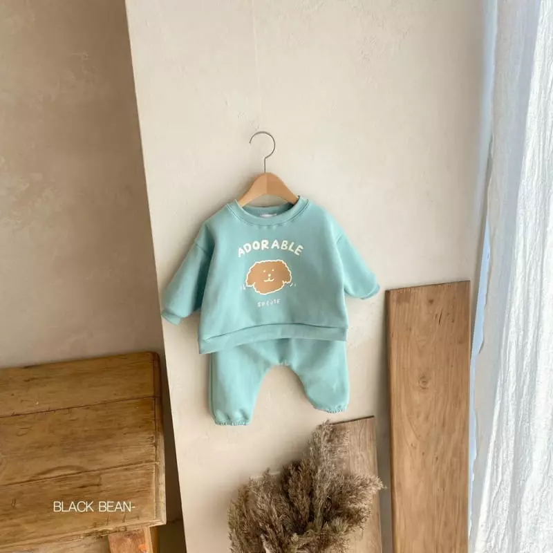 Black Bean - Korean Baby Fashion - #babywear - Ggomi Fleece Bebe Set - 2